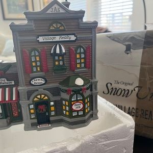 Dept 56 Original Snow Village "Village Realty" 5154-3